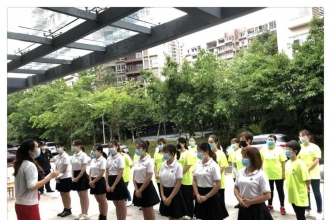 爱弥儿重庆大学分园一日常规防控应急安全演练筑牢防疫屏障