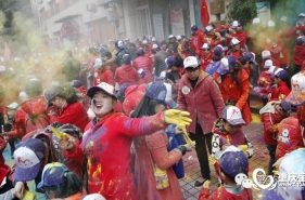【情牵快乐  彩跑新年】爱弥儿旭东分园彩跑亲子迎新盛宴炫动新年!